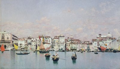 El Palacio Ducal y la Riva degli Schiavoni, Venecia de Martín Rico y Ortega
